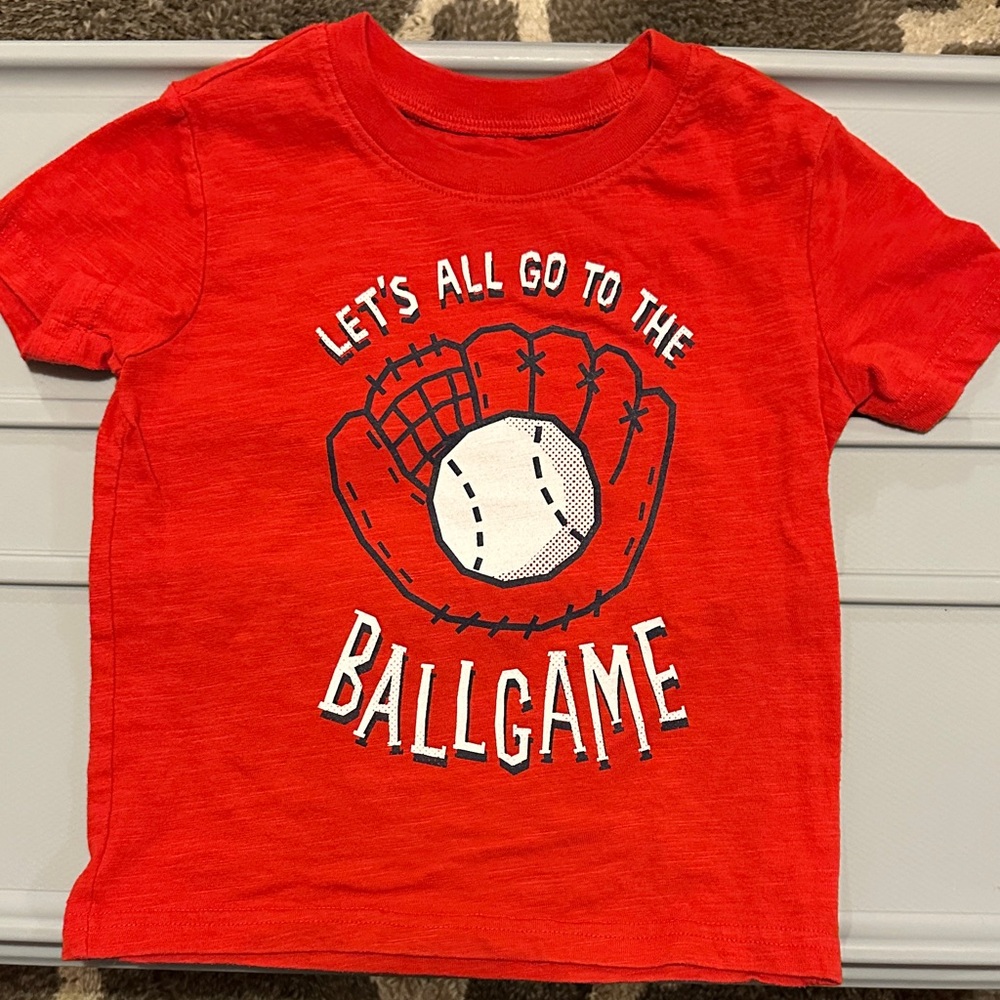 Jumping Beans Red Ballgame Tee